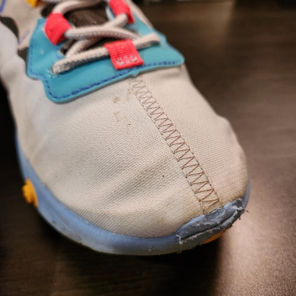 Nike React Element 55 CQ9705-002 Gray Running Men Sneakers Size 8 - Picture 4 of 11